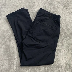 Vuori Meta Pants Men 32x25 Black Performance Golf Zip Pocket Stretch Slim Casual - Picture 1 of 13