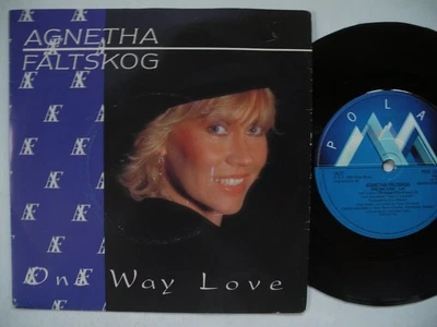 AGNETHA FÄLTSKOG One Way Love / Turn The World 45 7" single 1985 Sweden Polar EX - Image 1 of 2