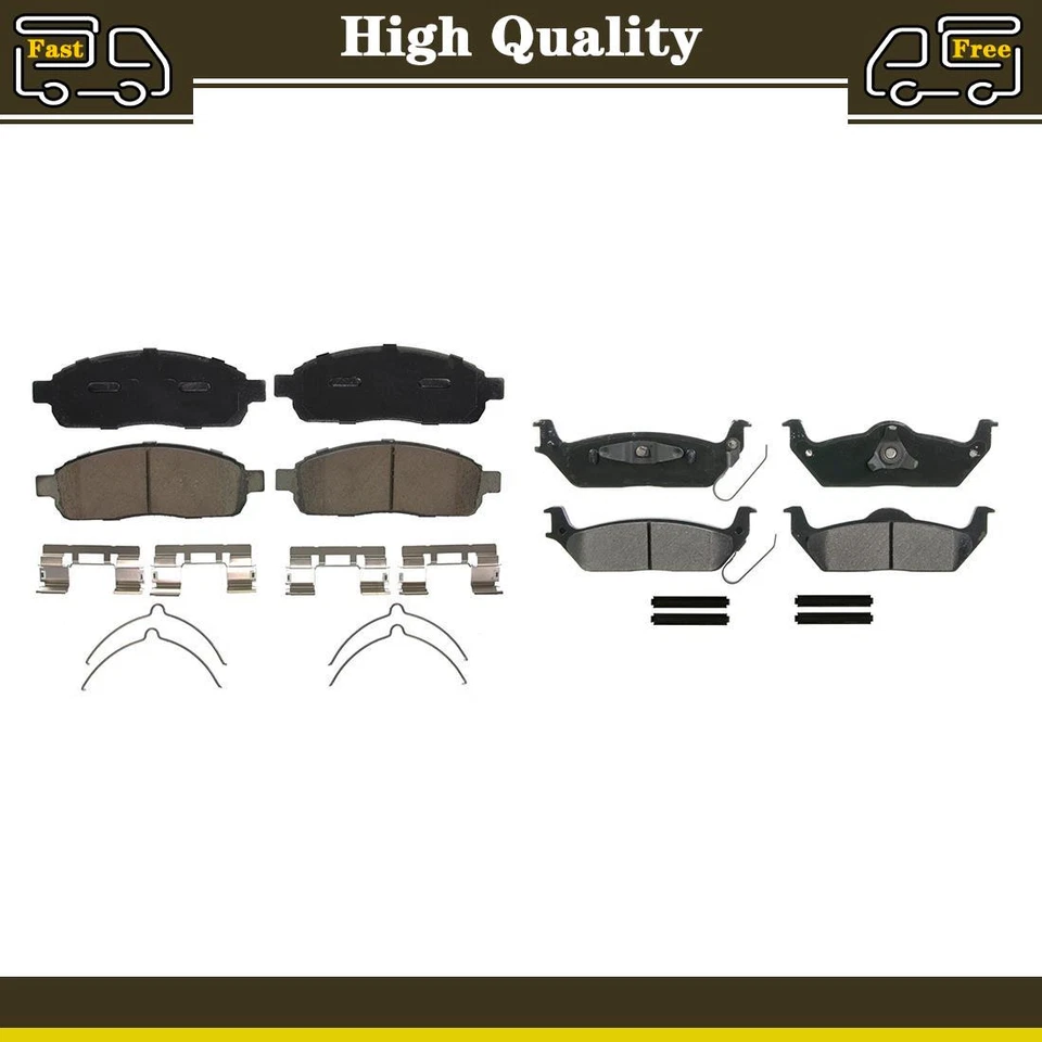 Juego de 2 pastillas de freno delanteras traseras para Lincoln Mark LT 2006 2007 Lincoln Mark LT Foto 1 de 4