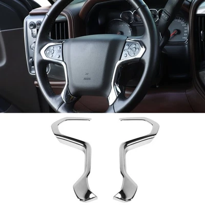 NEW Interior Steering Wheel Cover Trim For Chevy Silverado GMC/SIERRA 2014-2018 - Image 1 of 4