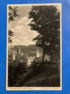 Schwarzenberg i. sächsischen Erzgebirge - Durchblick vom Totenstein • 1927 gel. - Bild 1 von 6