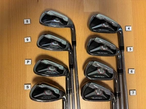 TaylorMade Burner 2009 Iron Set 8pcs 4-9, P, S REAX Superfast 85 Steel Flex R - Picture 1 of 17