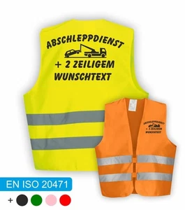ABSCHLEPPDIENST Warnweste | Signalweste | Sicherheitsweste n. DIN ISO 20471 - Bild 1 von 15