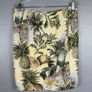 Silk Club Collection Tropical Hawaiian Wickelrock Damen Medium 100% Seide - Bild 1 von 5
