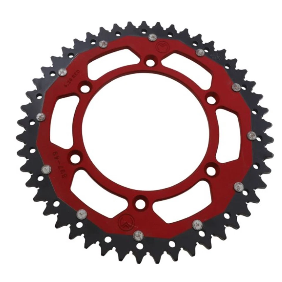 Piñón doble Moose Offroad - rojo - 49 dientes 1210-897-49-13X Foto 1 de 3