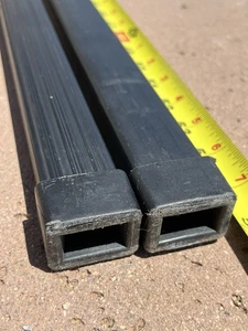 Set of Thule 56" Roof Rack Load Bars, Square Bars w/ end caps - Picture 1 of 6