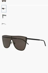 SAINT LAURENT MASK YSL SL1B 001 Black Unisex Shield Sunglasses Retail $530 - Picture 1 of 5