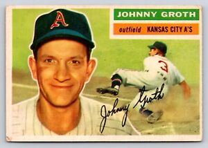Johnny Groth 1956 Topps Baseball Kansas City Athletics #279 **VG-G** Gray Back