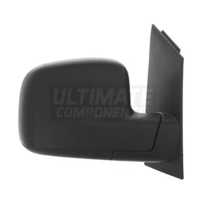 Volkswagen Caddy Van 2004-2010 Manual Wing Door Mirror Black Drivers Side Right - Picture 1 of 24