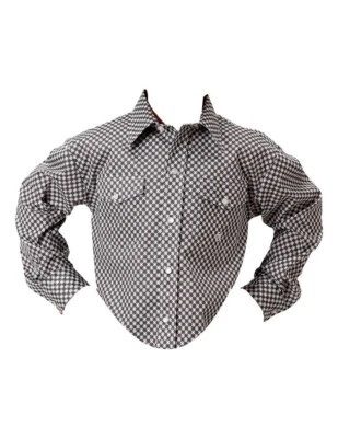 Camisa Roper Western Niños L/S Geo Elastizada Gris 03-030-0225-2021 GY Foto 1 de 2