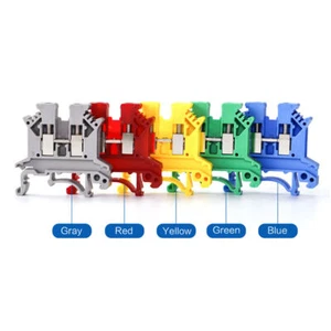 10 Stck. UK2,5B 800 V 32A 2,5 mm2 Elektrische DIN Schiene Schraube Klemme Block Stecker - Bild 1 von 5