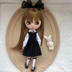 blythe dolls clothes OB22 OB24 Azone Dress Blythe Doll Fashion Black Set. - Picture 1 of 24