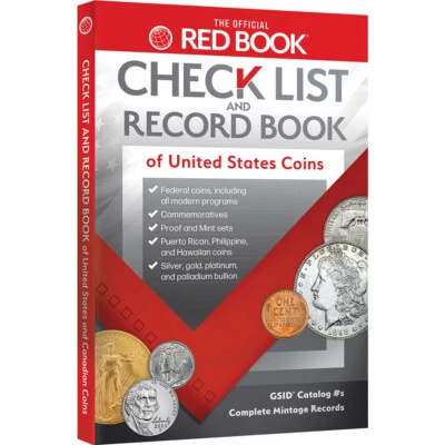 Libro Rojo Oficial: Lista de Cheques y Libro de Registro de Monedas de Estados Unidos Foto 1 de 4
