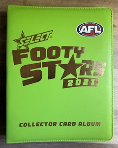AFL SELECT FOOTY STARS 2021 TRADING CARD COLLECTOR ALBUM WITH x187 CARDS MIXED - Bild 1 von 6