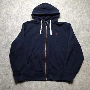 Polo Ralph Lauren Heavyweight Hoodie Herren XL Navy Pony Full Zip Fleece Prep - Bild 1 von 12