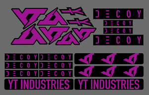 YT Industries DECOY Vinyl Custom Decals Stickers Bike Frame Kit Replacement