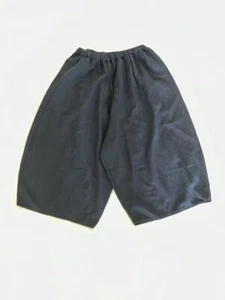 Manuelle Guibal Wool Linen Wide Pants Black 2 - Picture 1 of 4