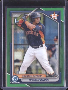 Miguel Palma 2024 Bowman Chrome BCP-166 Green Refractor 1st RC 85/99 - Picture 1 of 2