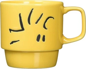 "PEANUTS" Woodstock Stack Mug, Snoopy Pattern, 340ml, Yellow, Ceramic, SN41-11 - Picture 1 of 2