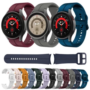 For Samsung Galaxy Watch 5 Pro 45mm 5 40mm 44mm Replacement Silicone Band Strap - Picture 1 of 24
