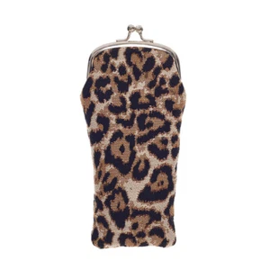 Signare Tapestry Leopard Print Glasses Pouch Eyeglass Sunglasses Case - Picture 1 of 4