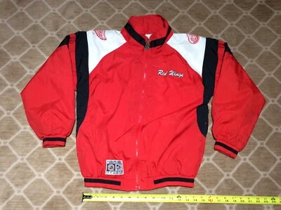 Vtg. RED WINGS Mighty Mac NHL (Youth 12-14) Windbreaker Zip Up Jacket - Image 1 of 4