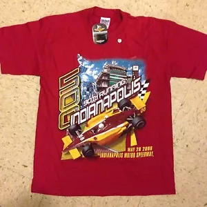 Nueva con etiquetas Indy 500 Indianápolis Camiseta Roja Talla Juvenil Grande 90 Carrera - Imagen 1 de 2