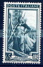 ITALIA 1950 - ITALIA AL LAVORO RUOTA Lire 65 NUOVO **