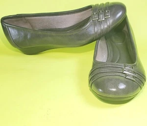 Life Stride Womens Shoes Size 8M Gray Farrow Slip On Soft System Wedge~EUC! - Picture 1 of 7