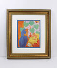 Henri Matisse 1938 Antique Color Print Lounging In The Sunroom Signed Framed Coa