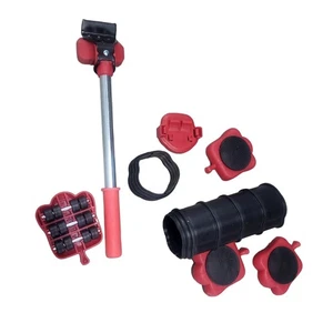 Heavy Duty Furniture Lifter, Adjustable Height, Easy Moving, 13 Pack, Red, New - Picture 1 of 3