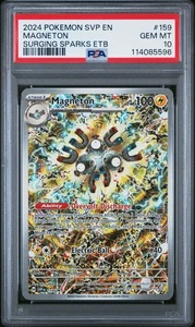 2024 POKEMON SVP EN-SV BLACK STAR PROMO #159 MAGNETON PSA 10 - Picture 1 of 2