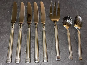 J A Henckels Savant Dinner Knives spoons/Serving Fork Stainless 8 Pieces - Picture 1 of 4