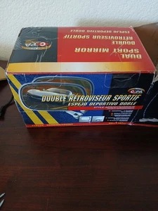 (QTY 2) CIPA 19000 Universal Automotive Mirror Chrome Plastic Open Box As Is - Picture 1 of 5