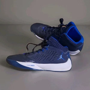 Nike Air Jordan Rising High Herren Größe 12 Blau Weiß Sportschuhe Turnschuhe - Bild 1 von 6