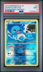 PSA 9 MINT Squirtle 29/149 Reverse Holo Pokemon BW Boundaries Crossed *POP 11 - Picture 1 of 2