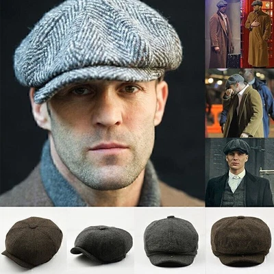 MARKENLOS Schirmmützen Schiebermütze Gatsby Mütze Kappe Peaky Blinders Flatcap Cap Herren