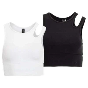 Fila Womens Uplift Slice Crop Performance Bra Top-X-Large - Picture 1 of 4