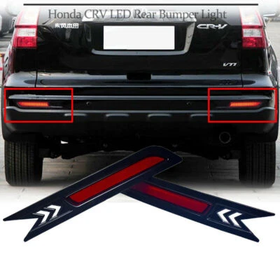 LED Rear Bumper Reflector Fog Brake Turn Indicator Lights For Honda CR-V 10-11 - Image 1 of 4