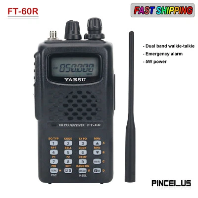 YAESU FT-60R Dual Band FM Transceiver Handheld Transceiver 5W 10KM F/ Road Trips - Image 1 of 4