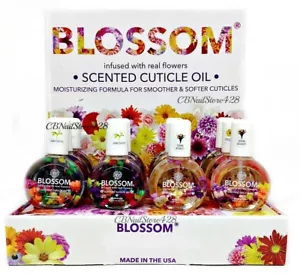 ON SALE! Blue Cross - Blossom - Cuticle Oil with Real Flowers 0.92oz - Pick ANY - Picture 1 of 19