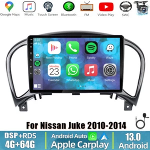 64GB Android 13 Car Stereo Radio BT GPS Navi CarPlay For Nissan Juke 2010-2014 - Picture 1 of 22