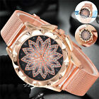 Art- und Weiseblumen-Kristalldiamant-Quarz-Armbanduhr-Luxus der Frauen