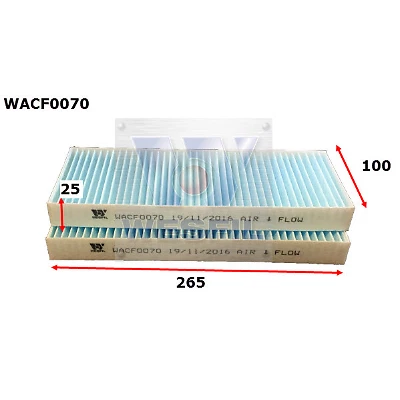 WESFIL CABIN AIR FILTER FOR NISSAN NAVARA D22 D40 PATHFINDER R51 R52 - image 1 of 1
