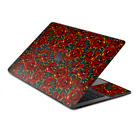Skin Decal Wrap For Macbook Pro 13" Retina Touch  Red Gold Roses Tattoo