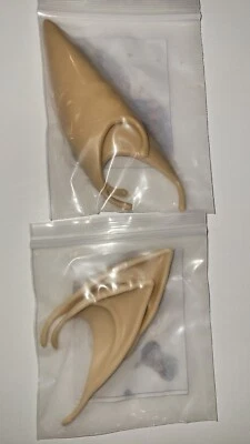 2 Pair 2 sizes  Cosplay Elf Ears Latex Hobbit Pixie Fairy Vulcan Alian Props - Image 1 of 3