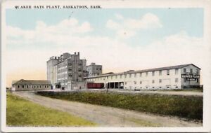 Quaker Oats Plant Saskatoon Saskatchewan SK Postcard H23 *as is