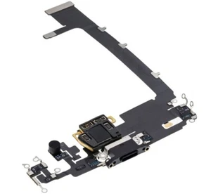 OEM Apple iPhone 11 PRO Max Charging Port Black Genuine MIC A2161 A2218 FLEX A+ - Picture 1 of 4