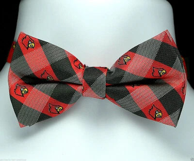 Галстук-бабочка мужской Louisville Cardinals регулируемый вырез колледж клетчатый красный галстук-бабочка  - Изображение 1 из 2