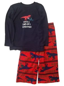 Jammies For Your Families Toddler Boys Dino-Mite Christmas Pajama Set 2T - Picture 1 of 1